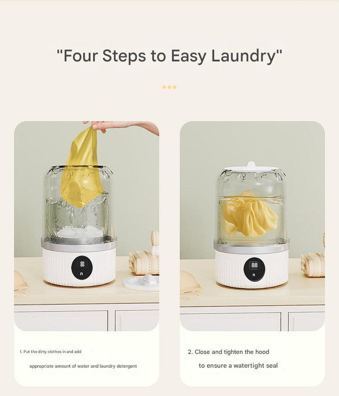 Smart Mini Washing Cup | Portable USB Washing Machine (White)