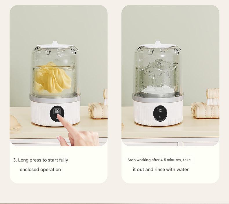 Smart Mini Washing Cup | Portable USB Washing Machine (White)