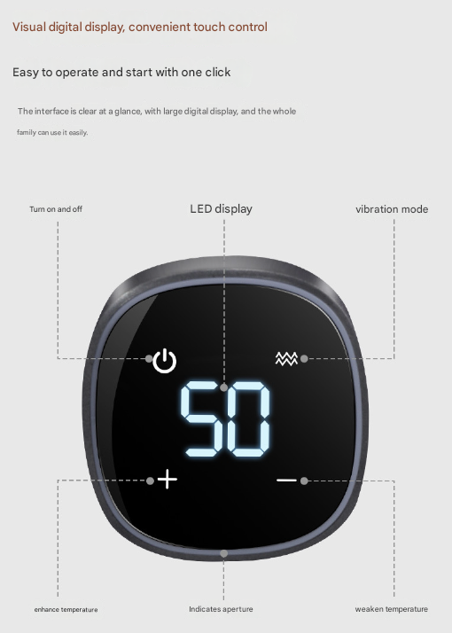 Wireless Heated Knee Massager Brace | Rechargeable Vibration & Heat Therapy (Grey)