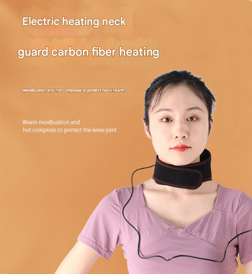 Heated Vibrating Neck Wrap | USB-C Powered Pain Relief with 3 Heat & 3 Vibration Modes (Dark Grey)