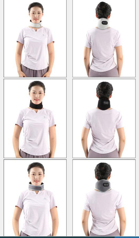 Heated Vibrating Neck Wrap | USB-C Powered Pain Relief with 3 Heat & 3 Vibration Modes (Dark Grey)