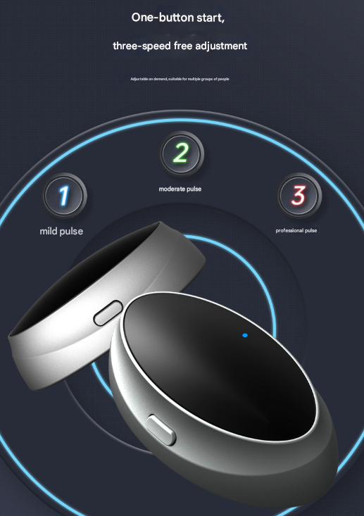 Smart Anti-Snoring Device | Rechargeable Pulse Throat Stimulator for Better Sleep (Black)