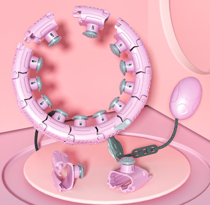 Smart Weighted Hula Hoop | 24-Section Adjustable Never-Fall Fitness Hoop