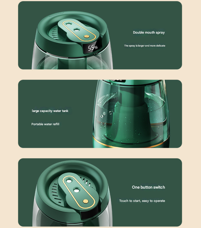 Smart 3.5L Cool Mist Humidifier | Dual Nozzle & Digital Display – Ultra-Quiet Air Purifier (White)