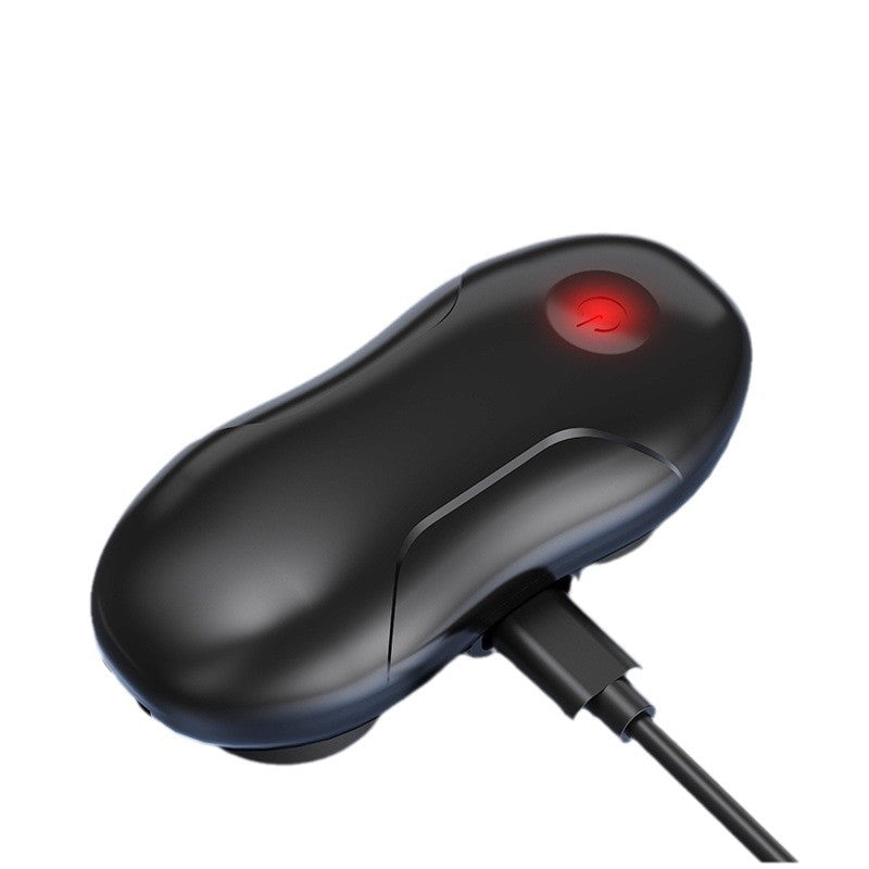 Smart Anti-Snoring Throat Massager | AI-Powered Vibration Sleep Aid (Black)