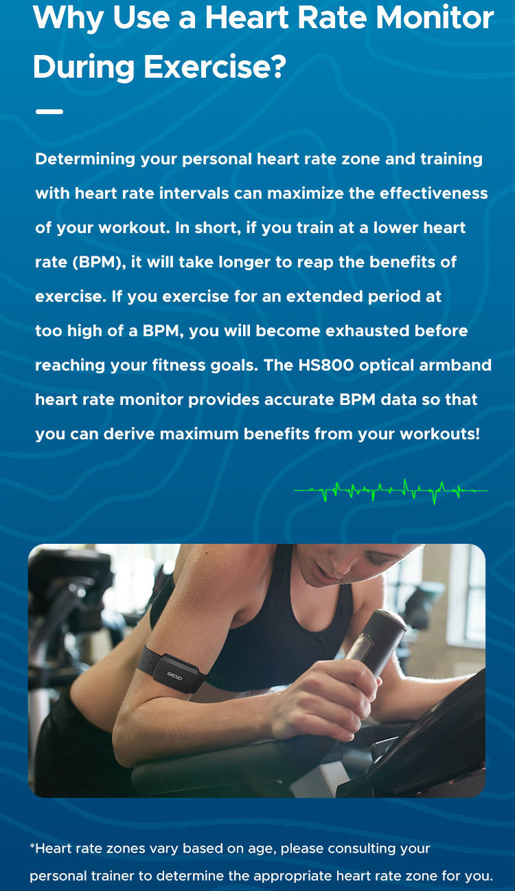 Smart Optical Armband Heart Rate Monitor | Bluetooth & ANT+ (Black)