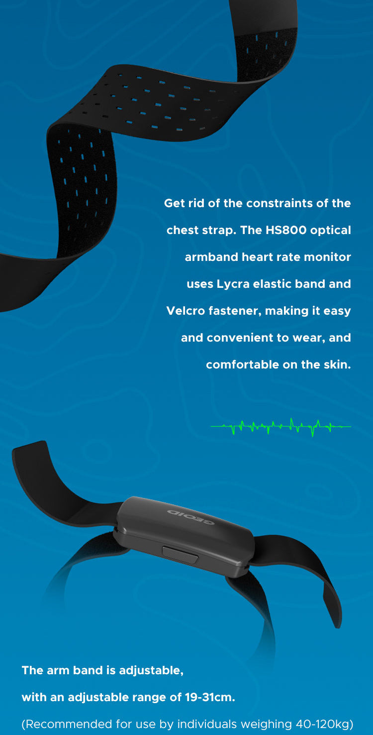 Smart Optical Armband Heart Rate Monitor | Bluetooth & ANT+ (Black)
