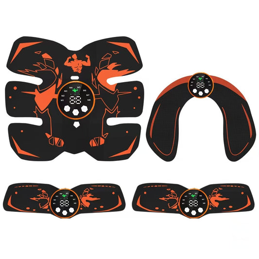 Black & Orange Ultimate EMS Muscle Stimulator Kit