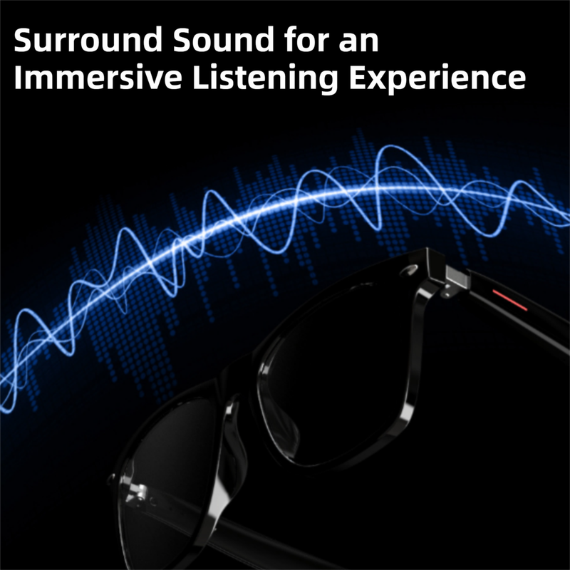 Smart Anti-Blue Light Glasses | Lightweight AI Audio & Noise-Reduction