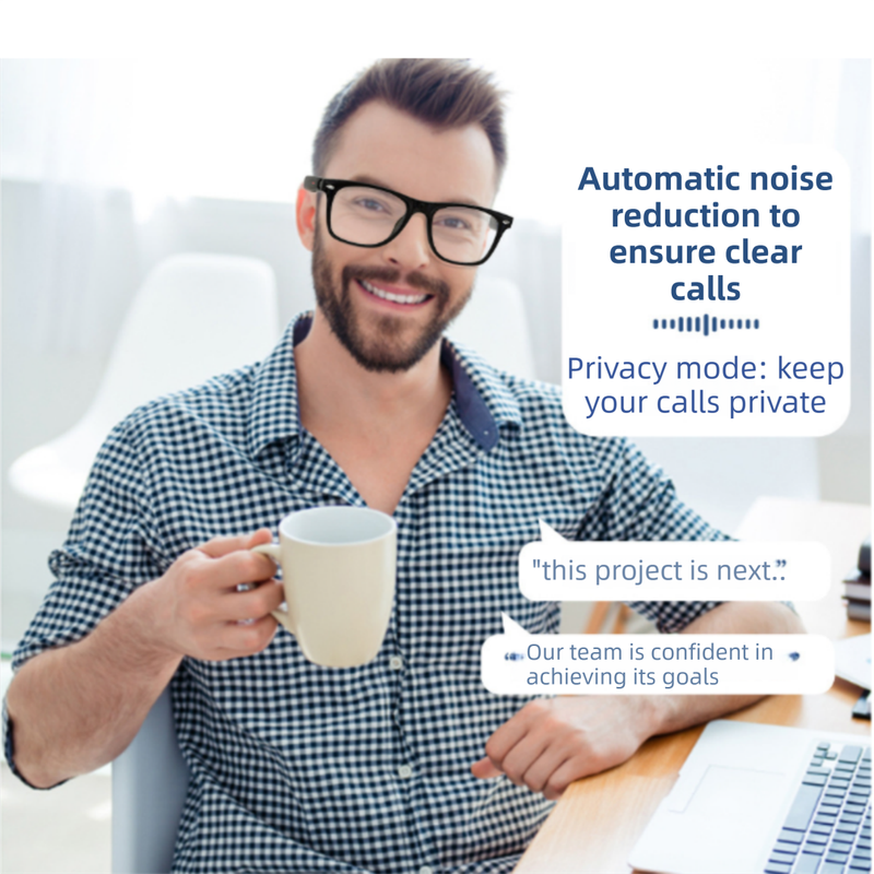 Smart Anti-Blue Light Glasses | Lightweight AI Audio & Noise-Reduction