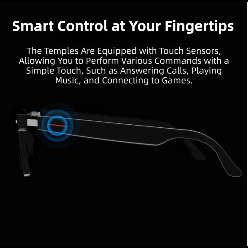 Smart Anti-Blue Light Glasses | Lightweight AI Audio & Noise-Reduction