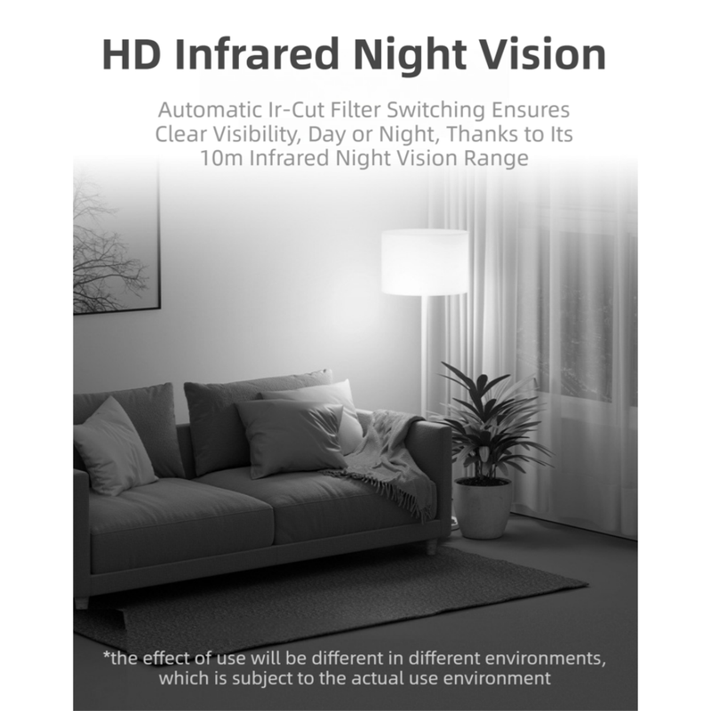 Smart Wireless WiFi Security Camera | 1080P HD, Night Vision & Two-Way Audio