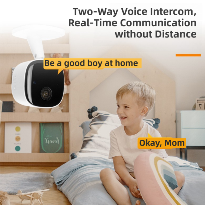 Smart Wireless WiFi Security Camera | 1080P HD, Night Vision & Two-Way Audio