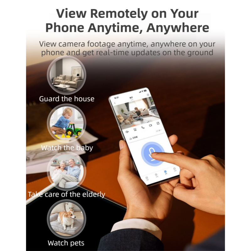 Smart Wireless WiFi Security Camera | 1080P HD, Night Vision & Two-Way Audio