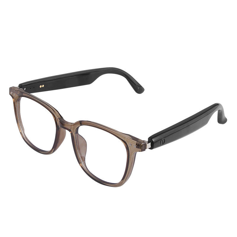 Smart Audio Glasses Coffee Brown | Photochromic Anti-Blue Light Open-Ear Bluetooth 5.4