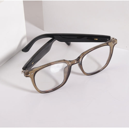 Smart Audio Glasses Coffee Brown | Photochromic Anti-Blue Light Open-Ear Bluetooth 5.4
