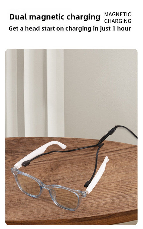 Smart Audio Glasses Coffee Brown | Photochromic Anti-Blue Light Open-Ear Bluetooth 5.4