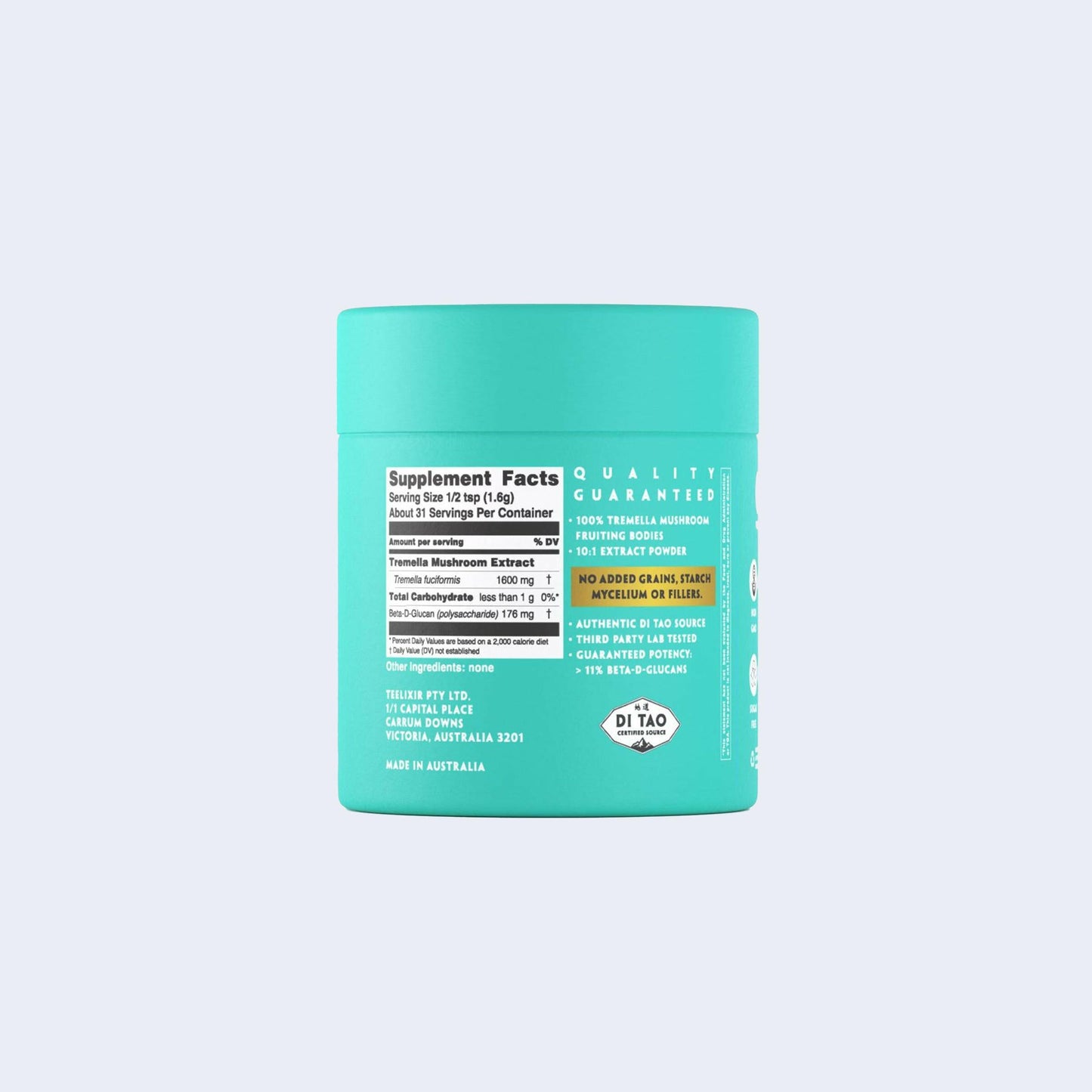 Organic Tremella Mushroom Extract Powder 250g | Teelixir