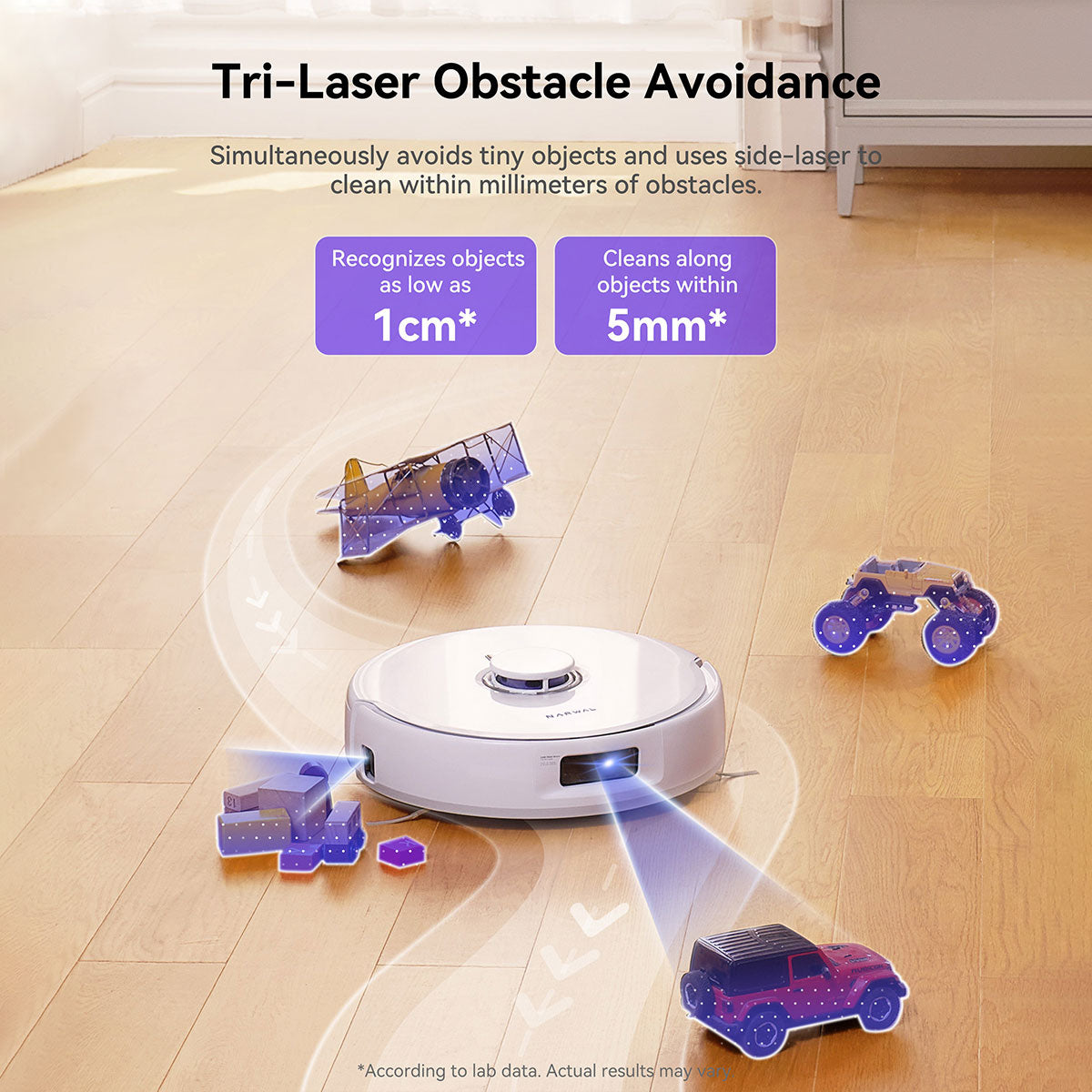 Smart Robot Vacuum & Mop | Narwal Freo X Ultra 8200 Pa with Self-Empty & AI DirtSense (White)