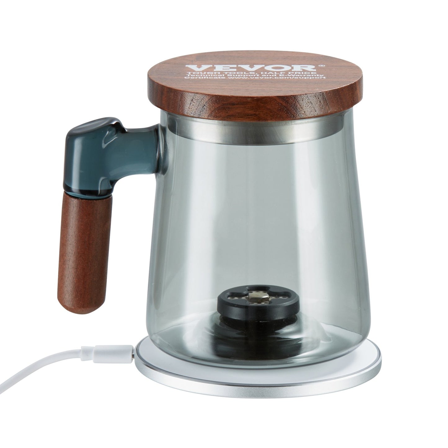 VEVOR Hydrogen Water Cup | 400ml SPE Hydrogen Generator with Wireless Charging Base