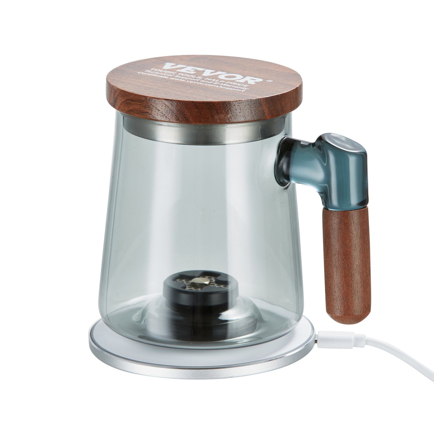 VEVOR Hydrogen Water Cup | 400ml SPE Hydrogen Generator with Wireless Charging Base