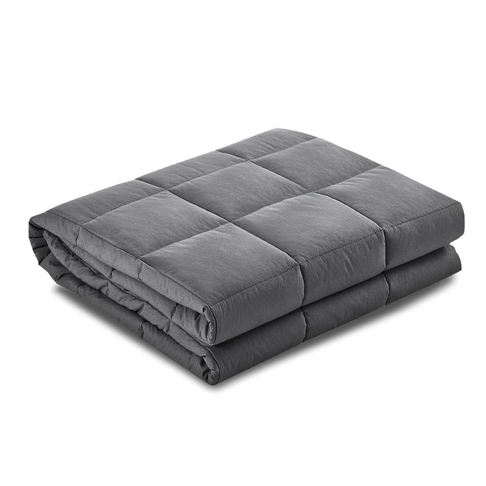 Smart Weighted Blanket 5kg Adult | Giselle Bedding (Dark Grey)
