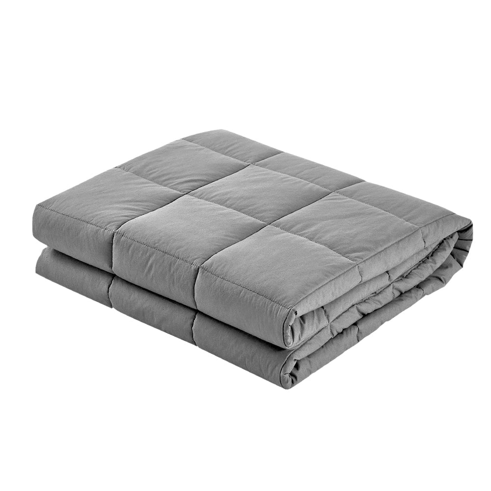 Smart Weighted Blanket 7kg | Giselle Bedding (Light Grey)
