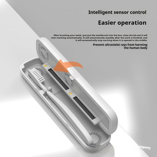 Smart Toothbrush Sterilizer Box | Rechargeable UV & Heat Travel Case